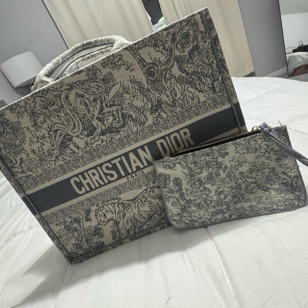 Dior Black and Gray Briefcase Set